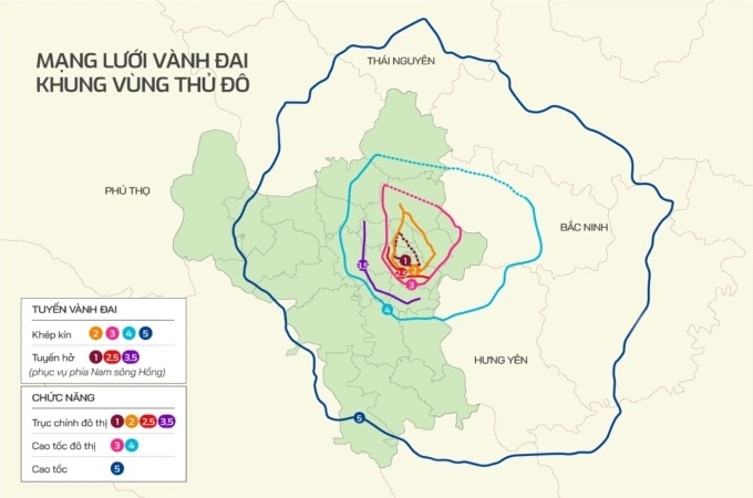 UBND TP Hà Nội vừa góp ý hồ sơ Báo cáo nghiên cứu tiền khả thi Dự án đầu tư xây dựng đường vành đai  ...