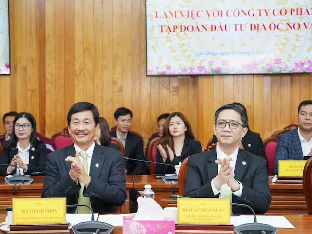 Lâm Đồng làm việc với Novaland Group về các dự án trên địa bàn
