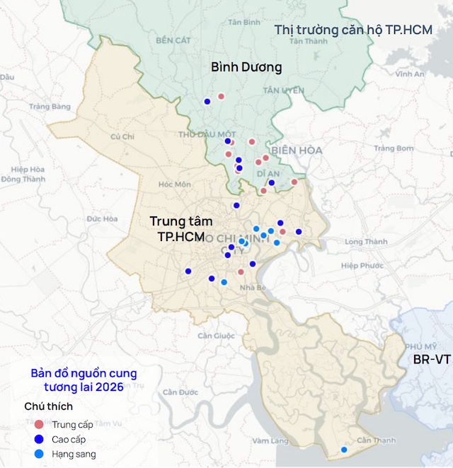 Mặt bằng giá căn hộ TPHCM và Bình Dương xô đổ các kỷ lục