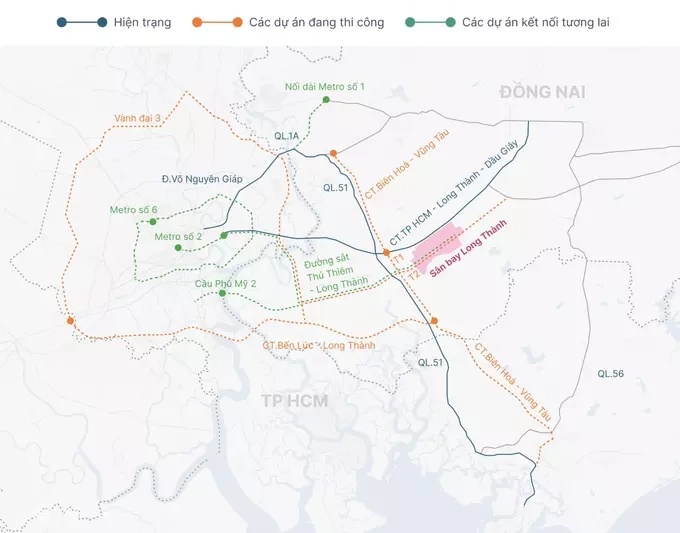 Kiến nghị mở rộng cao tốc Dầu Giây - Long Thành, Bến Lức - Long Thành