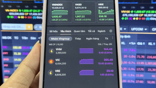 Nhóm cổ phiếu Vingroup vực dậy VN-Index