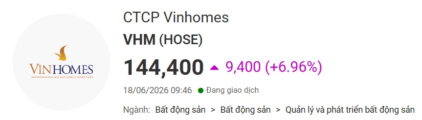 Nhóm cổ phiếu "họ Vingroup" phủ tím bảng điện