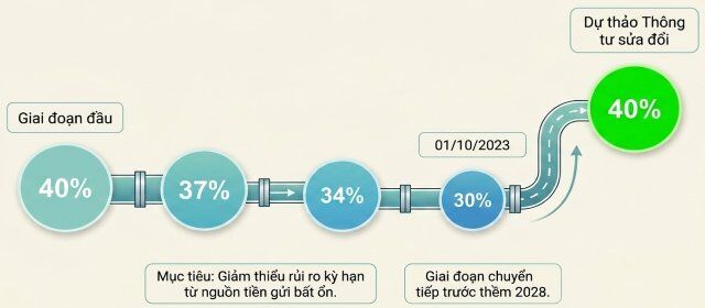 Khi ngưỡng vốn ngắn hạn được nới lên 40%: Cơ hội có nhưng không đồng đều