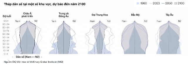 Tỷ lệ sinh giảm dần trong vùng phủ sóng, tăng trưởng kinh tế phải nhờ vào năng suất