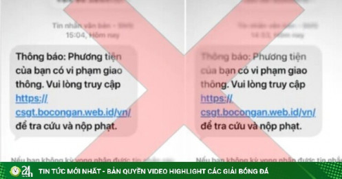 Nhận tin nhắn "phương tiện của bạn có vi phạm giao thông", đừng vội làm điều này