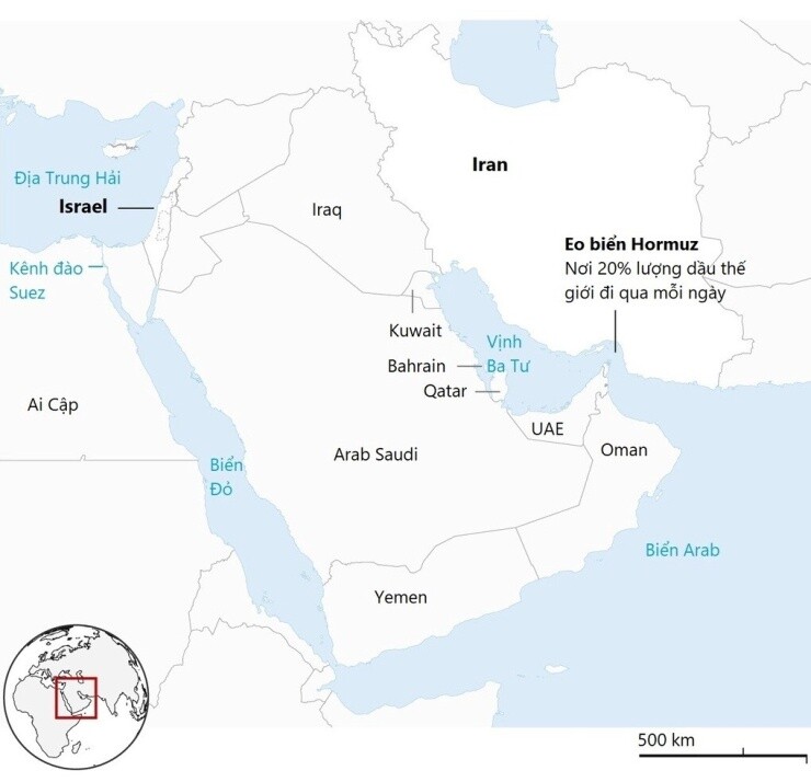 Iran tập kích căn cứ Mỹ ở Kuwait