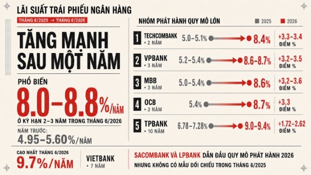 Phát hành trái phiếu riêng lẻ cao nhất một năm