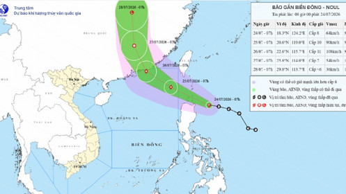 Áp thấp gần Biển Đông mạnh lên thành bão