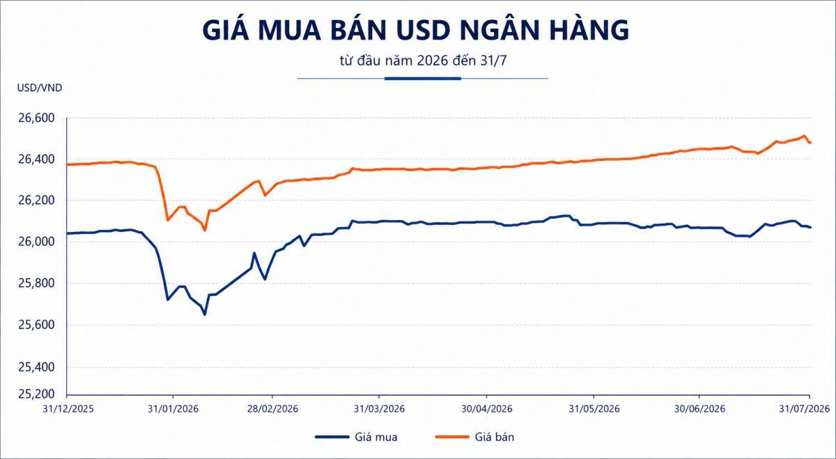 Tuần 27-31/07: Đồng USD lao dốc trên thị trường quốc tế, tỷ giá tự do trong nước hạ nhiệt