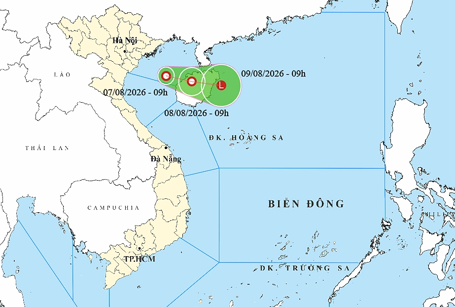 Áp thấp nhiệt đới hình thành trong vịnh Bắc Bộ