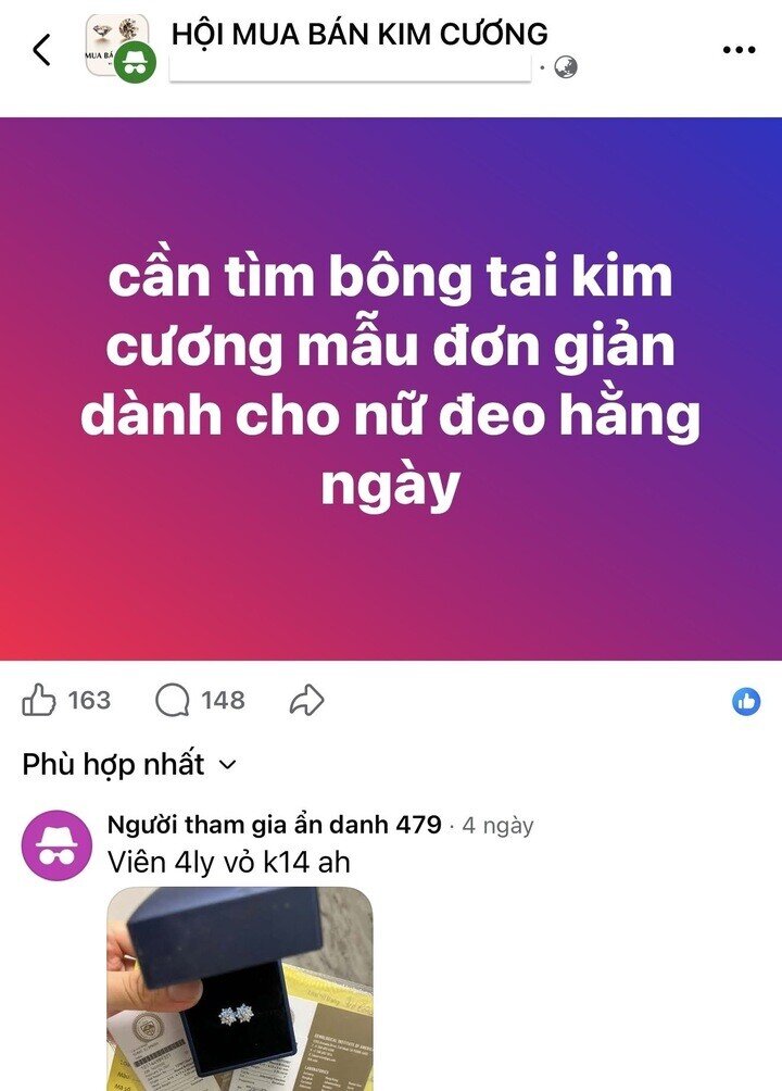 Bùng nổ dịch vụ bán kim cương online, ship tận nơi: Chuyên gia cảnh báo rủi ro