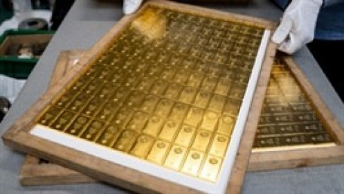 Vàng thế giới dao động quanh đỉnh 2 tháng chờ dữ liệu lạm phát