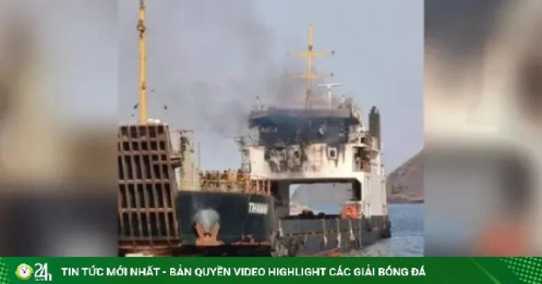 Tàu hàng bốc cháy sau khi trúng tên lửa Houthi, 6 người chết