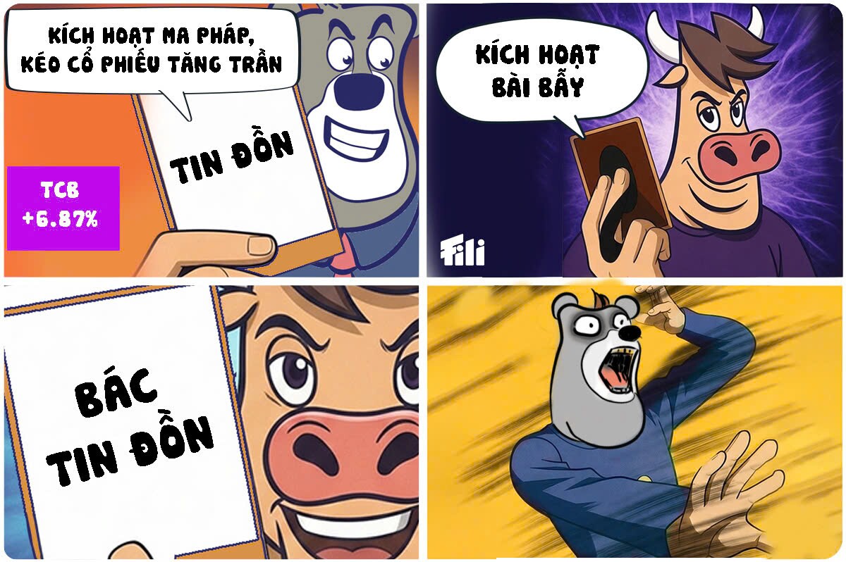 Giá cổ phiếu biến động vì tin đồn