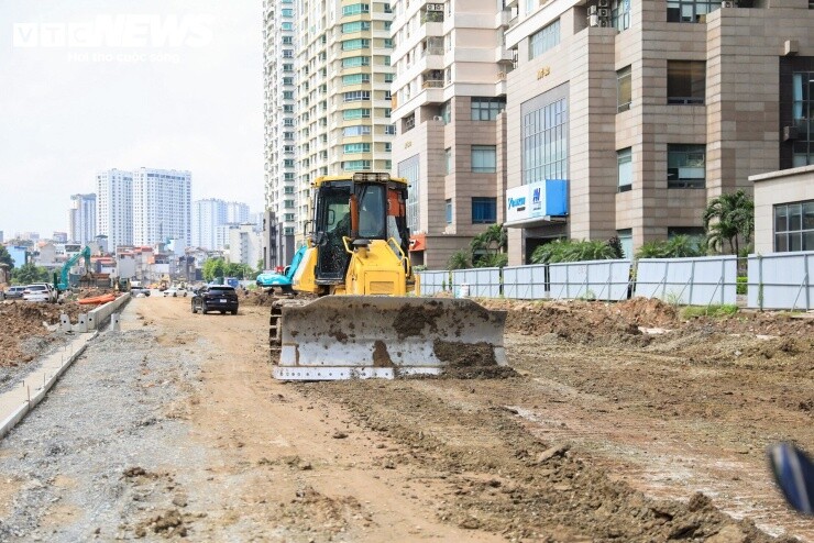 Hơn 1km Vành đai 2,5 qua Cầu Giấy lộ diện, hướng đến thông xe dịp 10/10