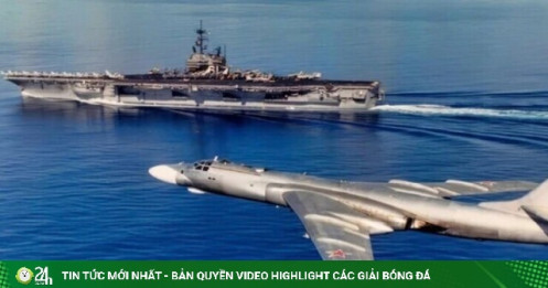 Oanh tạc cơ Tu-16 lao xuống biển sau 'màn khiêu khích' tàu sân bay Mỹ