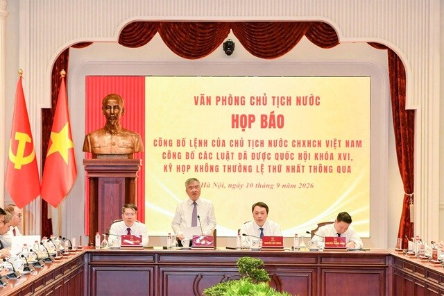 Công bố Lệnh của Chủ tịch nước về Luật sửa đổi, bổ sung một số điều của Luật Ngân hàng Nhà nước Việt Nam, Luật Phòng, chống rửa tiền và Luật Các tổ chức tín dụng