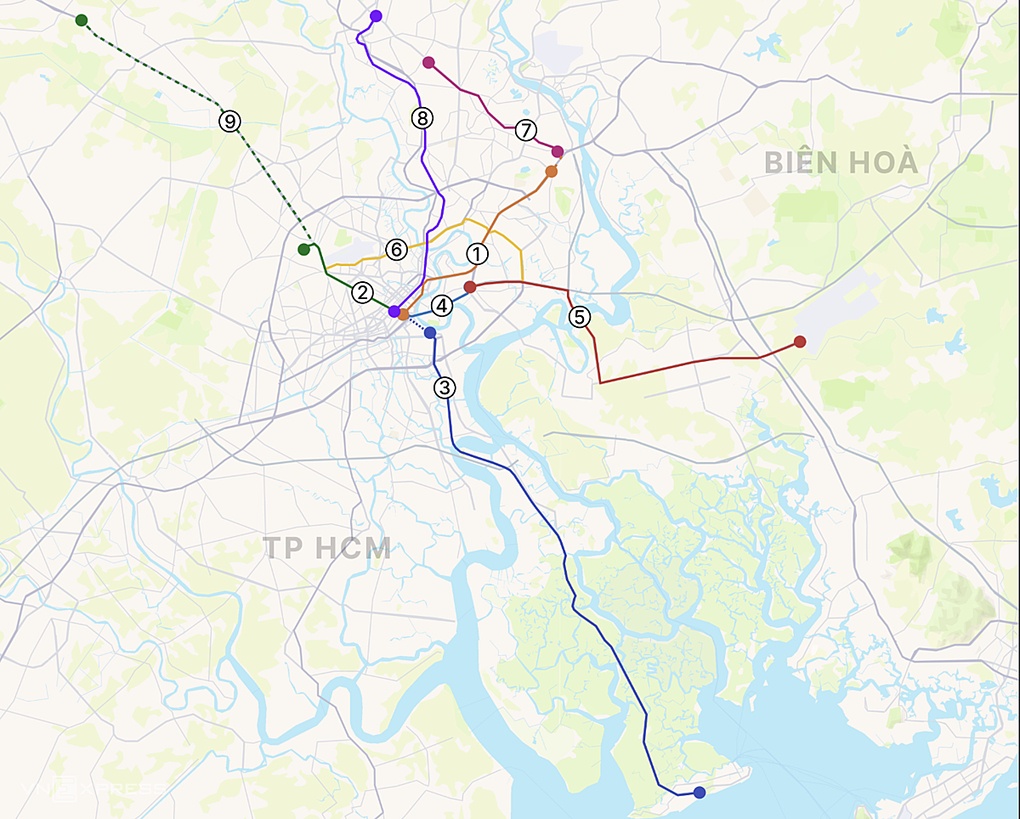 TP HCM dự kiến khởi công thêm ba tuyến metro vào cuối năm