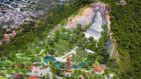 Công viên tượng Phật 81 m ở Núi Sam được thiết kế ra sao?