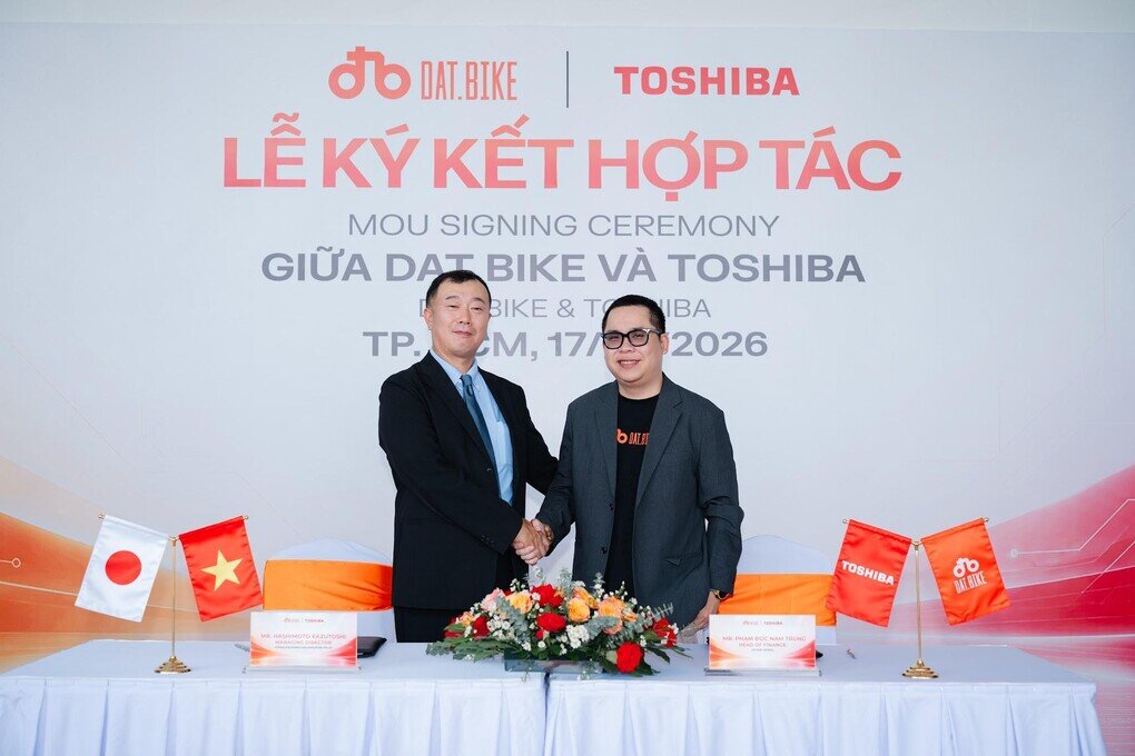Dat Bike và Toshiba hợp tác đặt nền tảng phát triển xe điện