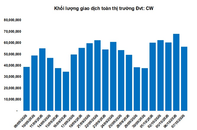 Thị trường chứng quyền ngày 08/10/2026: Khối ngoại quay lại mua ròng