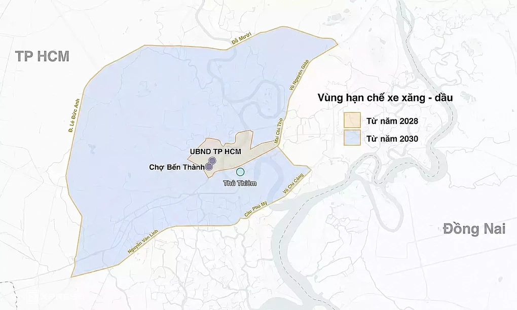 TP HCM dự kiến siết xe xăng, dầu không đạt chuẩn vào trung tâm từ 2028