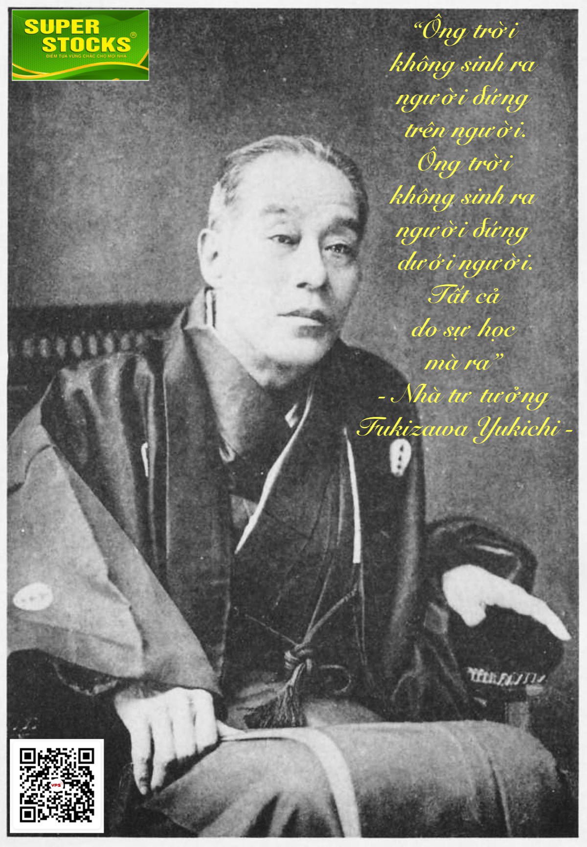 Fukizawa Yukichi là một nhà tư tưởng lớn nhất của Nhật Bản cận đại. Ông sinh năm 1835 mất năm 1901,  ...