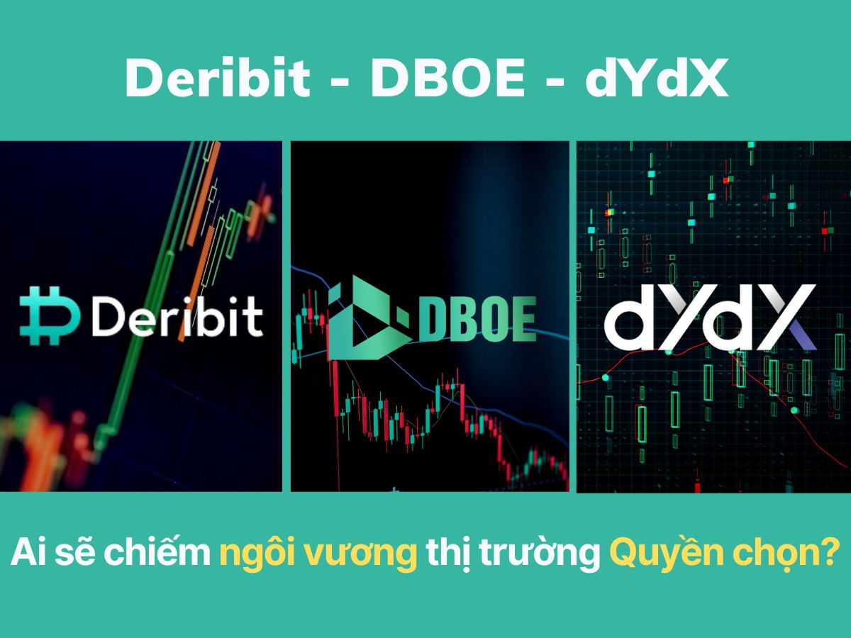Quyền chọn làn sóng thứ ba của tiền điện tử: DBOE, Deribit, dYdX - Ai sẽ chiếm ngôi vương?