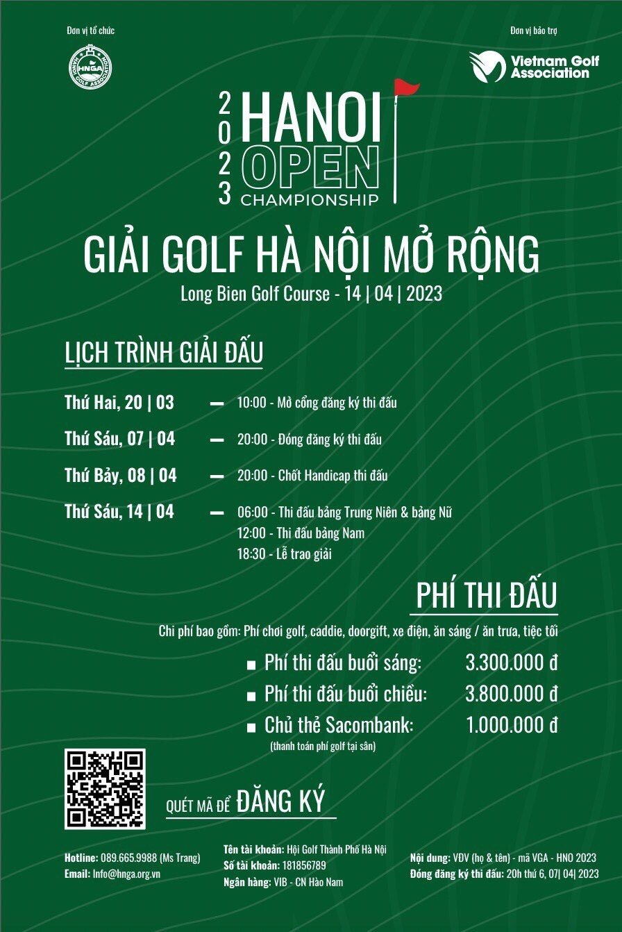 Hanoi Open 2023: Xây dựng phong trào golf văn minh, phát triển bền vững