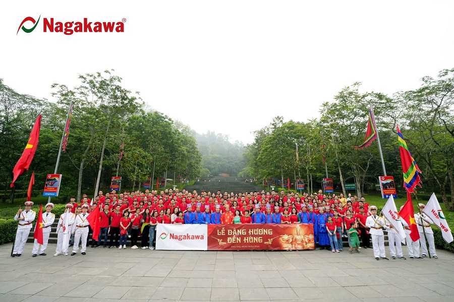 Hoạt động “về nguồn” truyền thống - Tập đoàn Nagakawa long trọng tổ chức Lễ dâng hương tưởng niệm các Vua Hùng