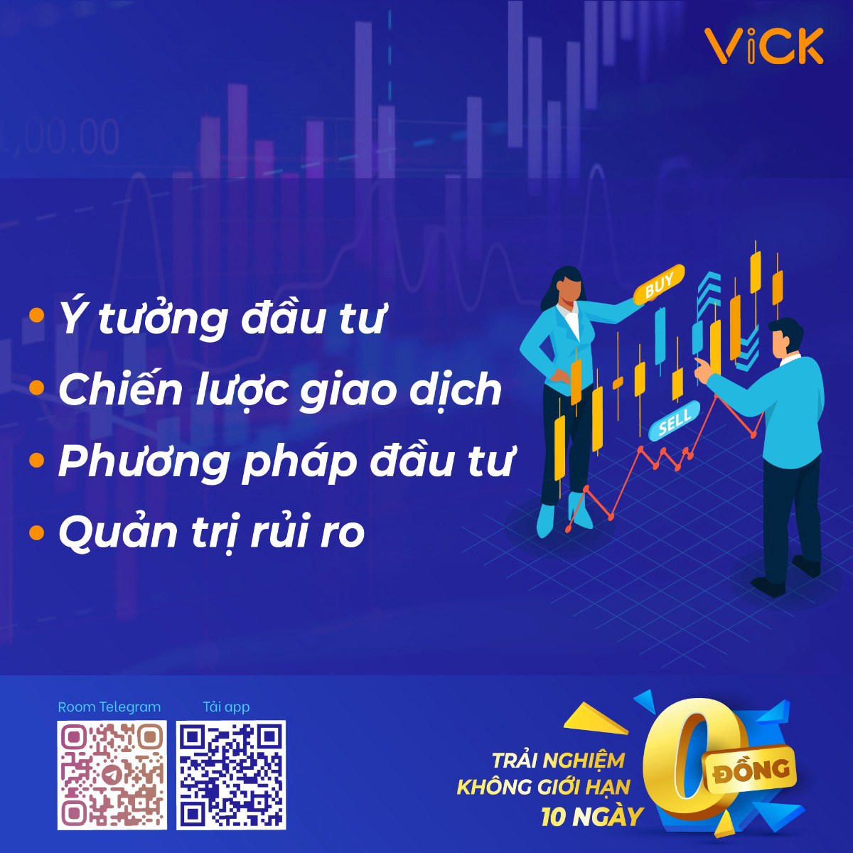 ViCK là công ty cung cấp dịch vụ tư vấn đầu tư dành cho NĐT cá nhân với các phương pháp đầu tư đa dạng  ...