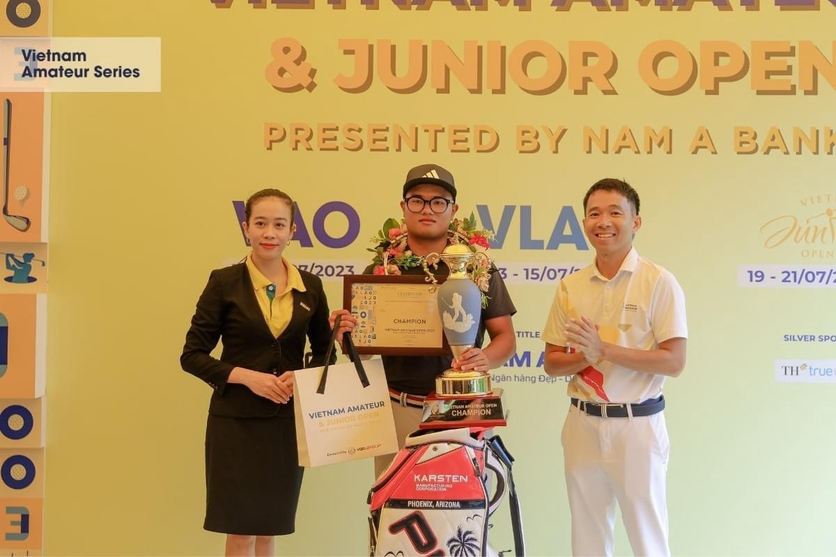 Nguyễn Nhất Long lên ngôi vô địch Giải golf nghiệp dư Việt Nam mở rộng tranh Cup Nam A Bank 2023