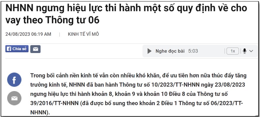 Thông tư 06 tác động tích cực đến thị trường BĐS – TOP Cổ phiếu giải ngân