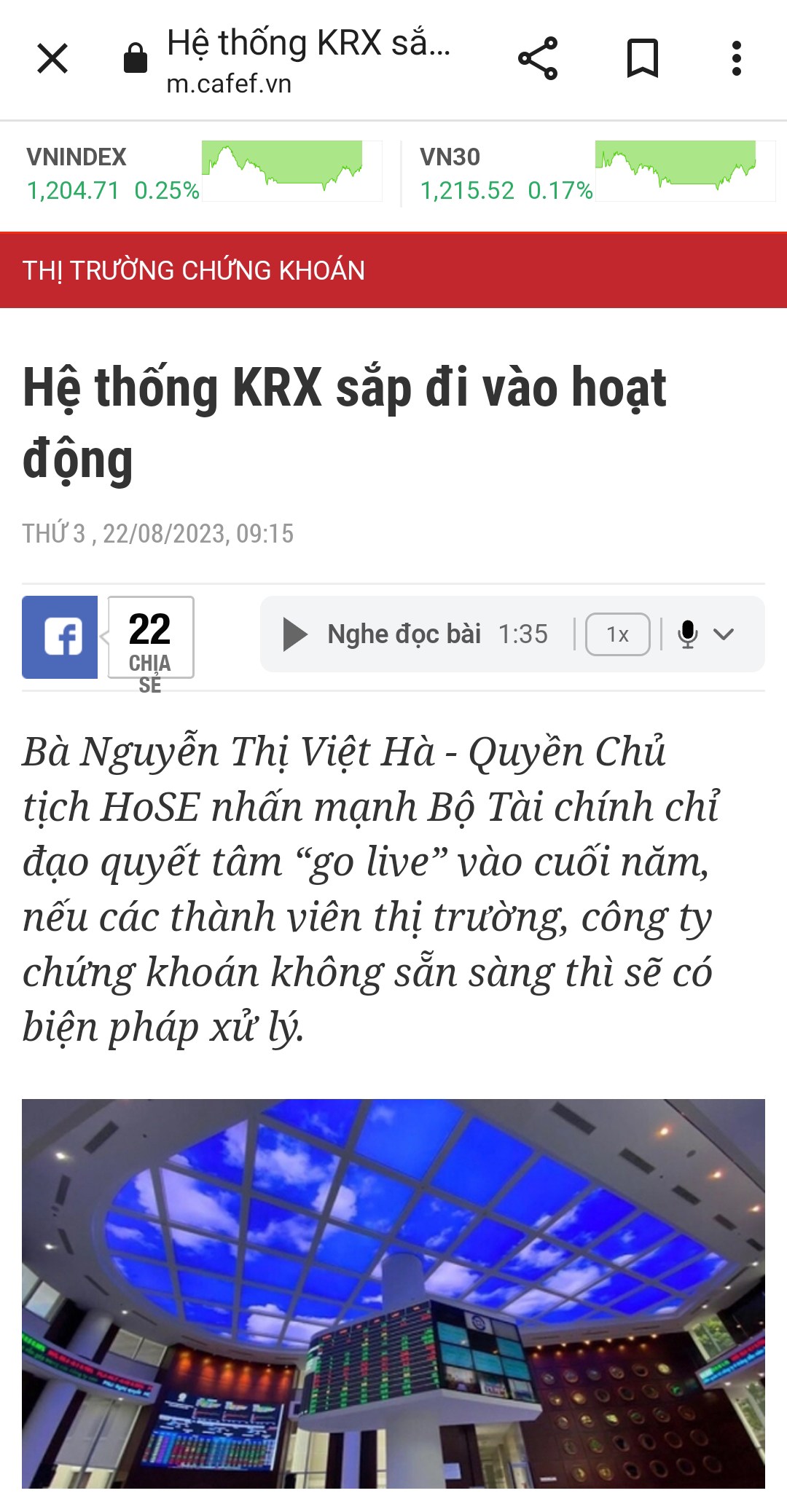Hệ thống KRX kỳ vọng sẽ tạo tiền đề giải quyết các nút thắt hiện nay của TTCK Việt Nam
