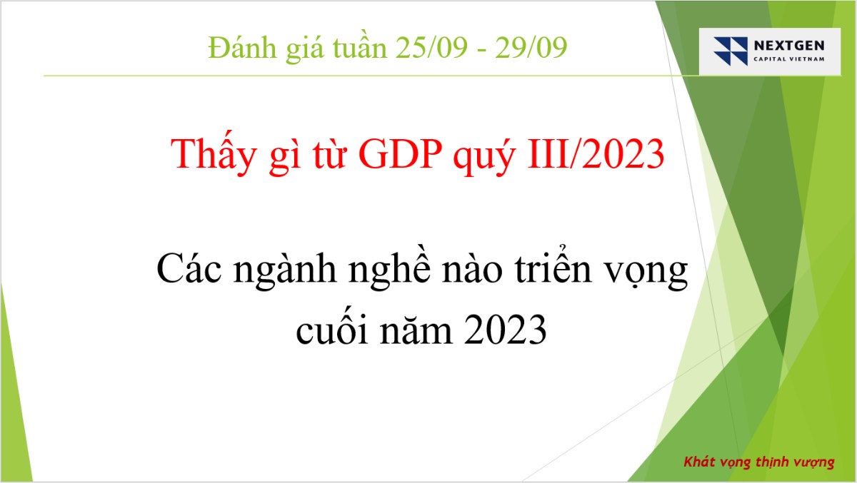 Thấy gì từ số liệu GDP quý 3 2023? - Các ngành nghề triển vọng cuối năm 2023