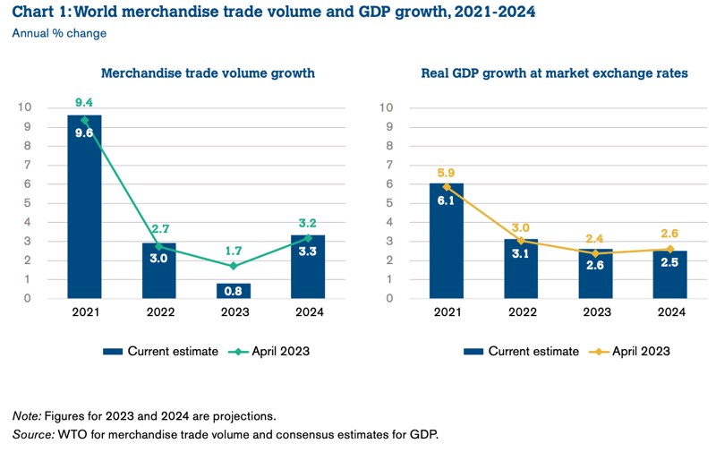 WTO cảnh báo về sự suy thoái thương mại toàn cầu "trên diện rộng"