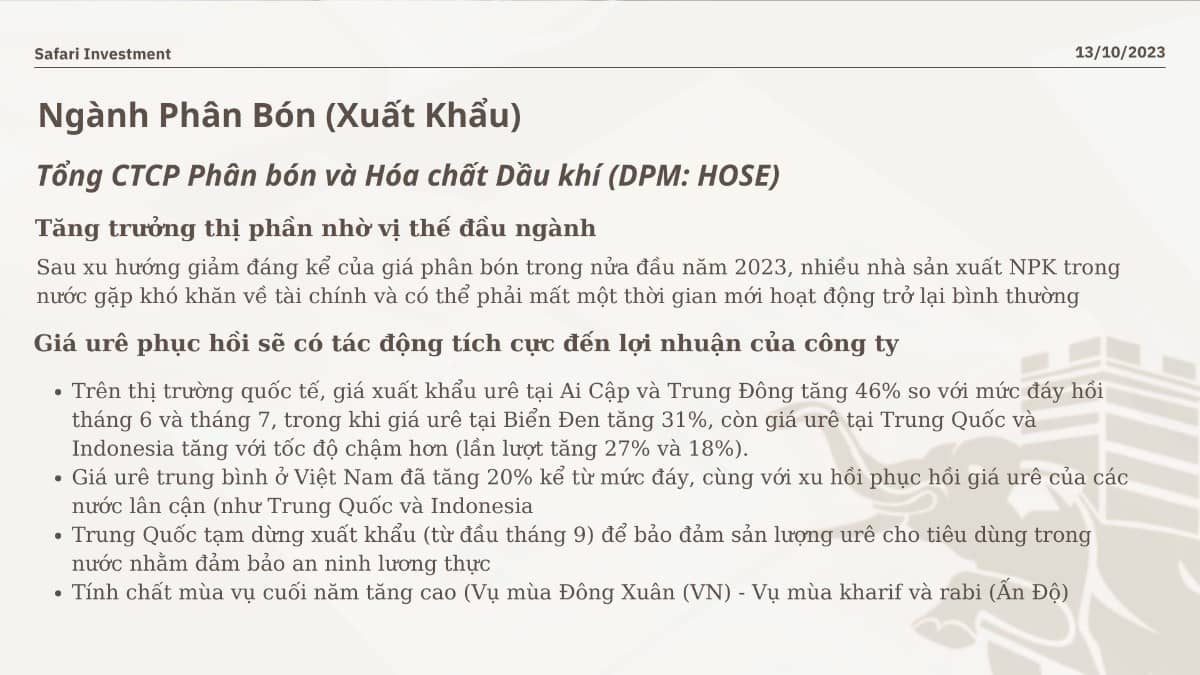 Cơ hội tốt để thiết kế danh mục tăng trưởng Q4.2023