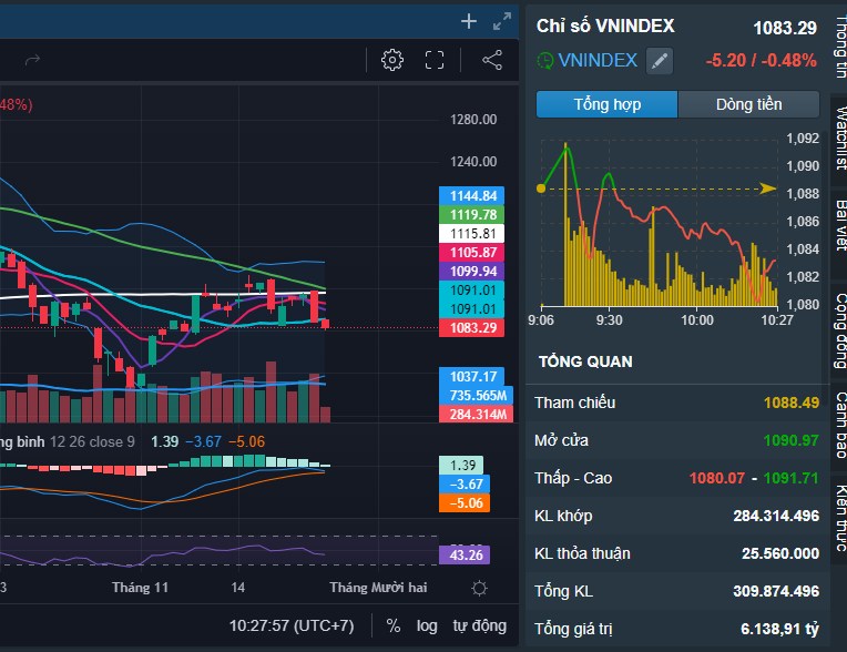 Chiến lược phòng thủ ở đẳng cấp cao: Kịch bản mới nhất Vnindex 24/11/2023