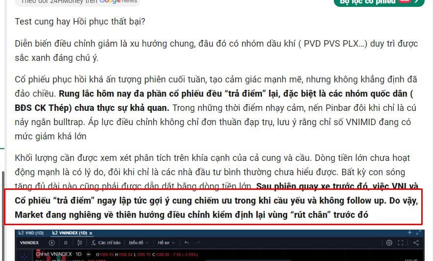Lại quay xe cuối phiên- Canh mua thấp và kiên nhẫn