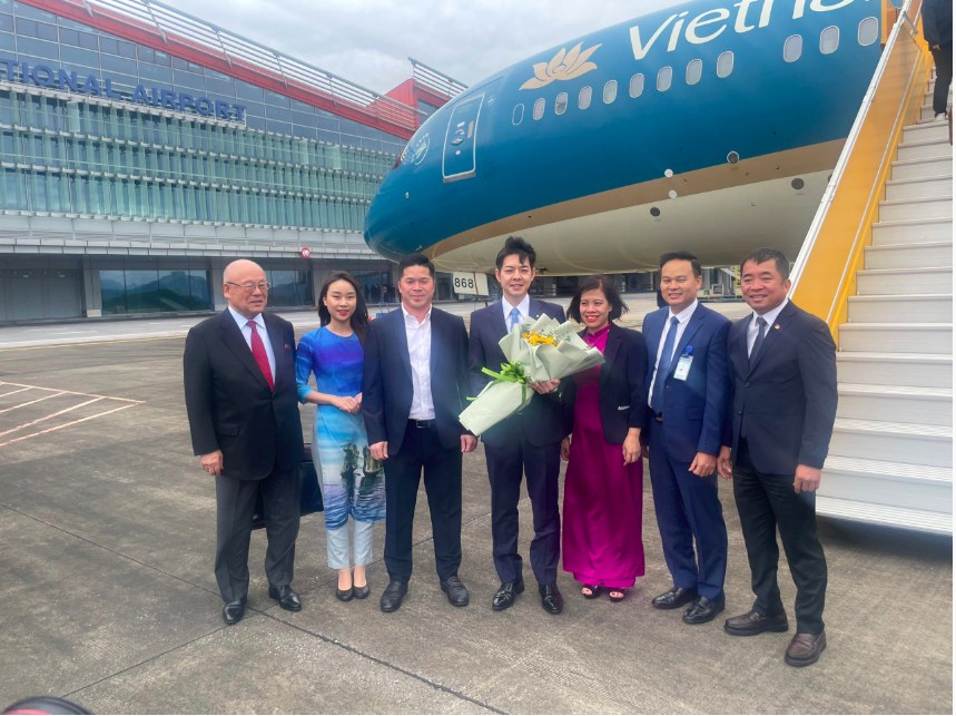 Cảng hàng không Quốc tế Vân Đồn đón chuyến bay đoàn đại biểu tỉnh Hokkaido từ Nhật Bản