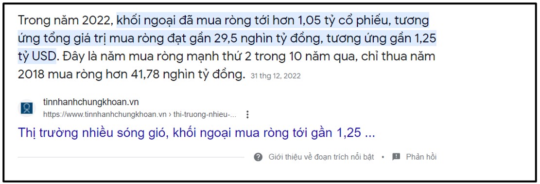 Mua bán theo hành động khối ngoại – Đúng hay Sai?