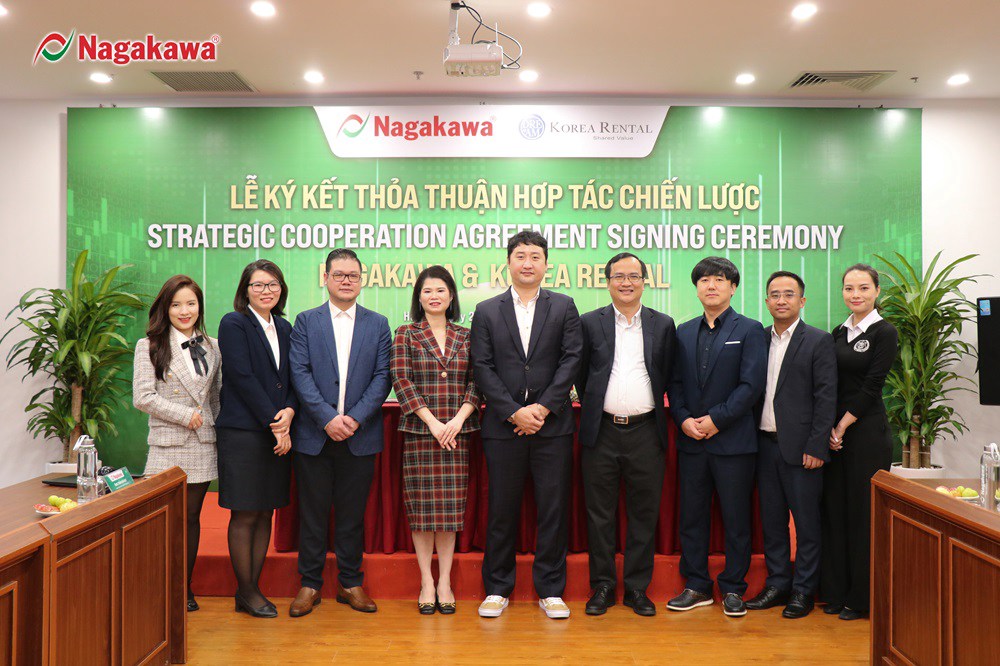 Nagakawa ký kết thỏa thuận hợp tác chiến lược với Korea Rental