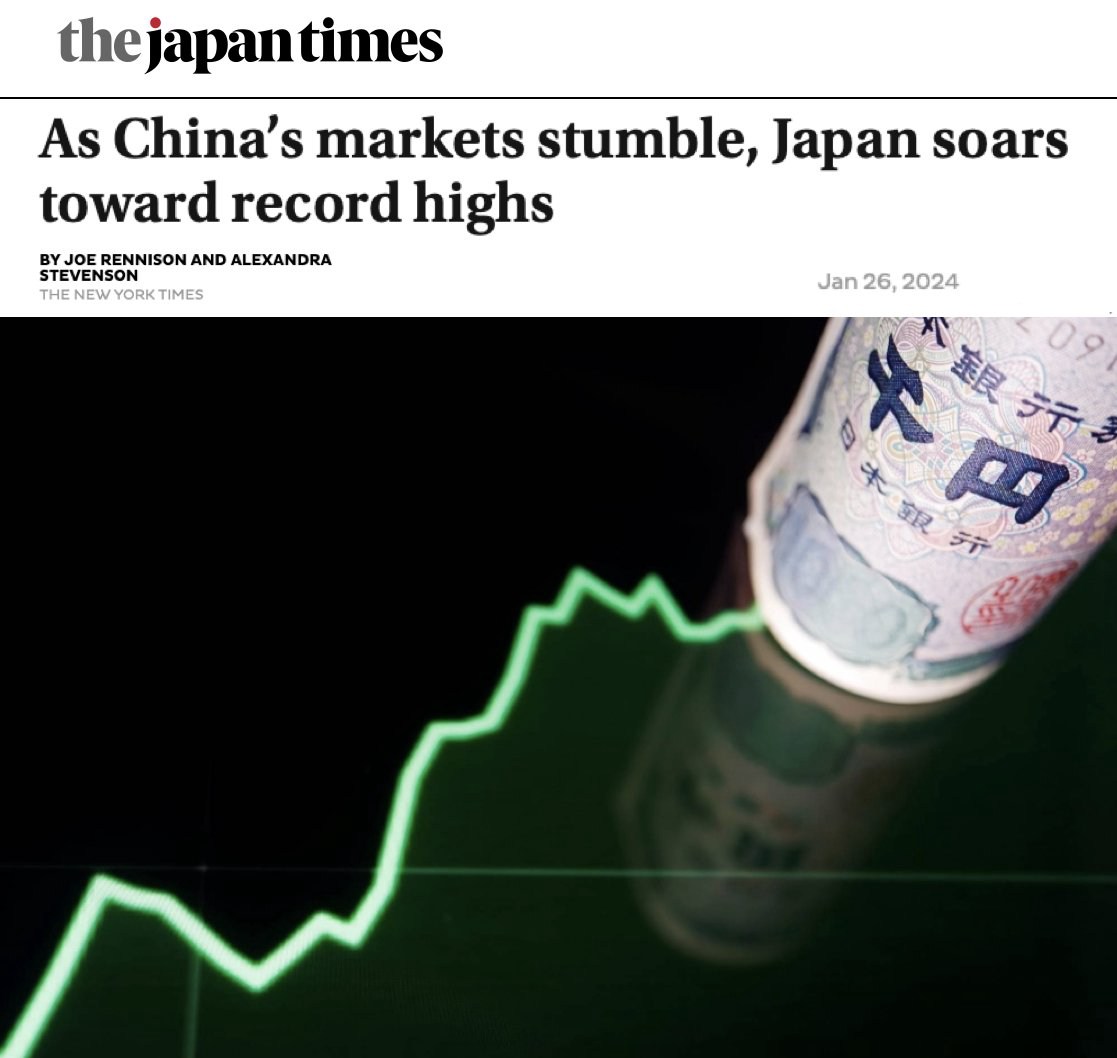 Khi thị trường Trung Quốc chao đảo, Nhật Bảntăng vọt lên mức cao kỷ lục Có một sự thay đổi đang diễn  ...