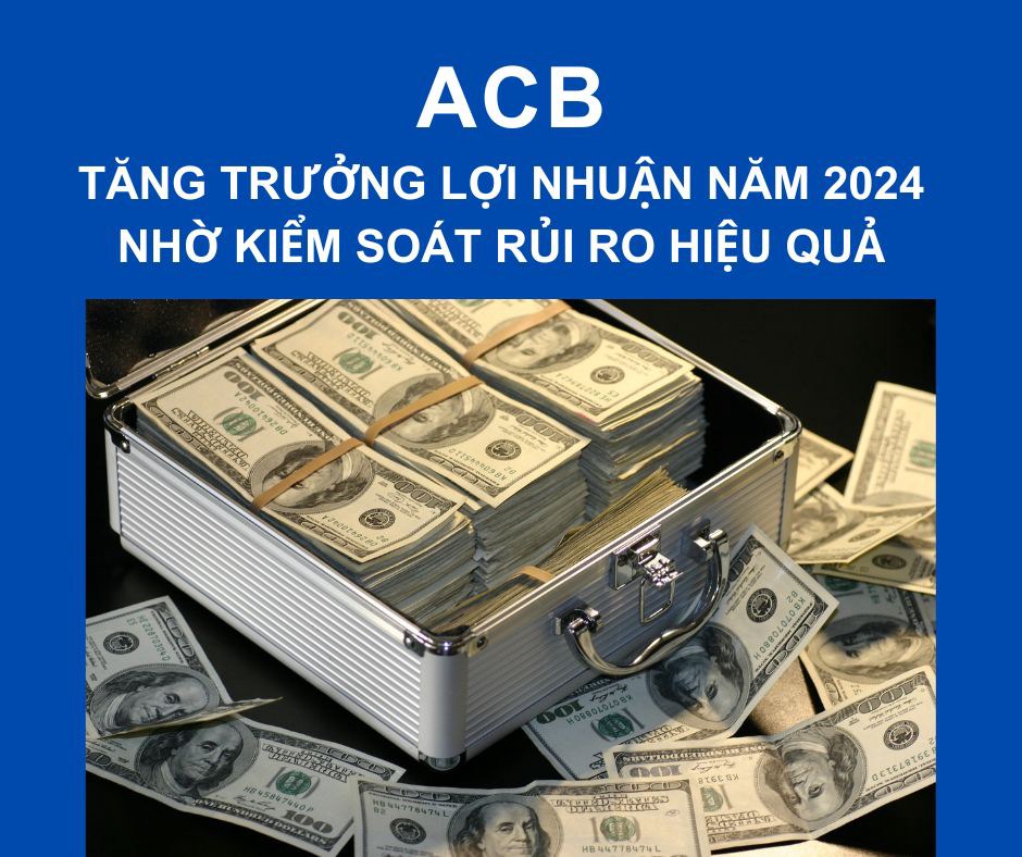 ACB - Tăng trưởng lợi nhuận năm 2024 nhờ kiểm soát rủi ro hiệu quả