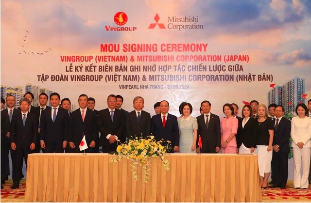 Vingroup và Mitsubishi Corporation ký MOU hợp tác chiến lược toàn diện