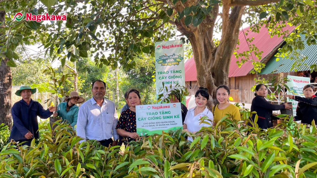 Hưởng ứng ngày Môi trường thế giới, Nagakawa tặng hàng nghìn cây giống cho đồng bào Đắk Lắk