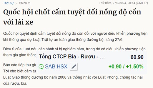 Sabeco (SAB): Có gì đó không đúng?