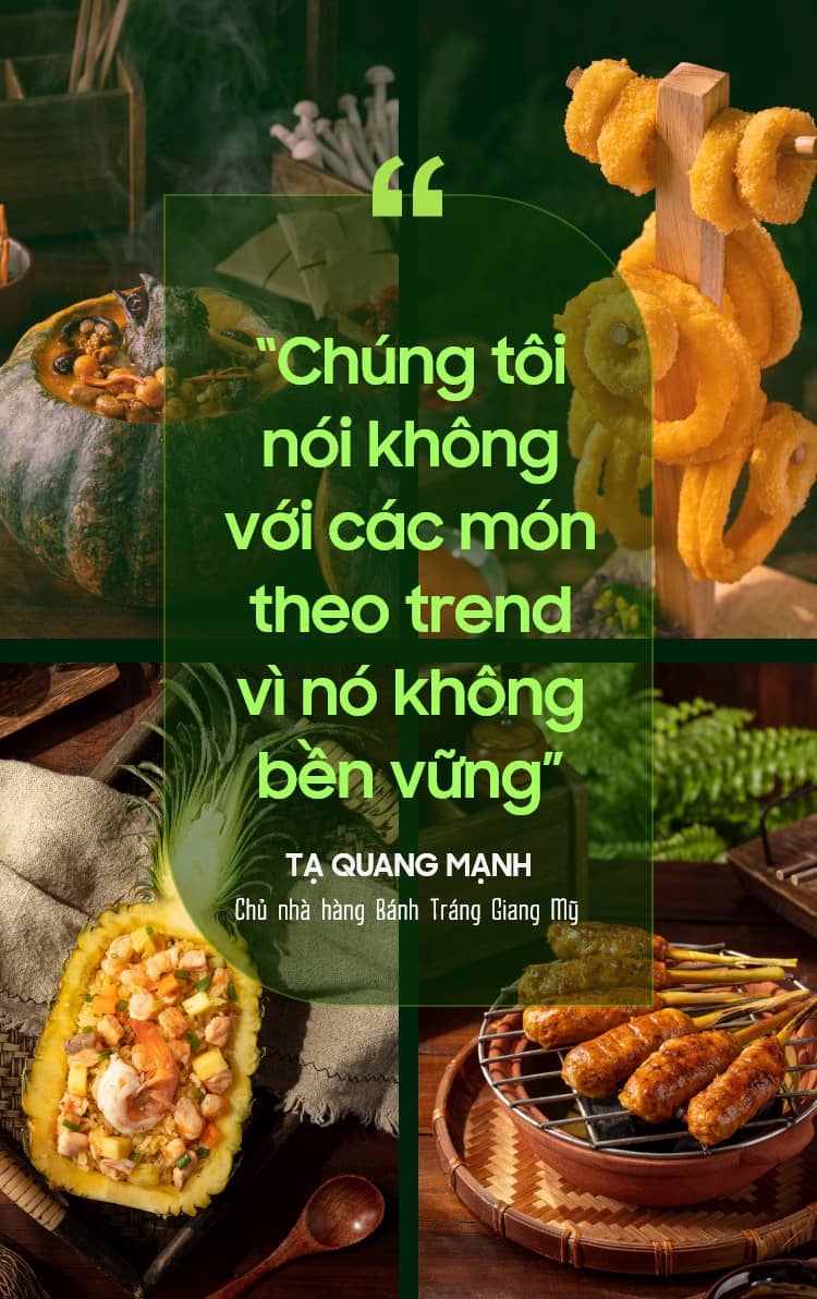 Bánh Tráng Giang Mỹ: Tối ưu hóa menu để chinh phục khách hàng