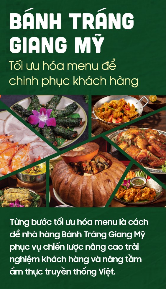 Bánh Tráng Giang Mỹ: Tối ưu hóa menu để chinh phục khách hàng