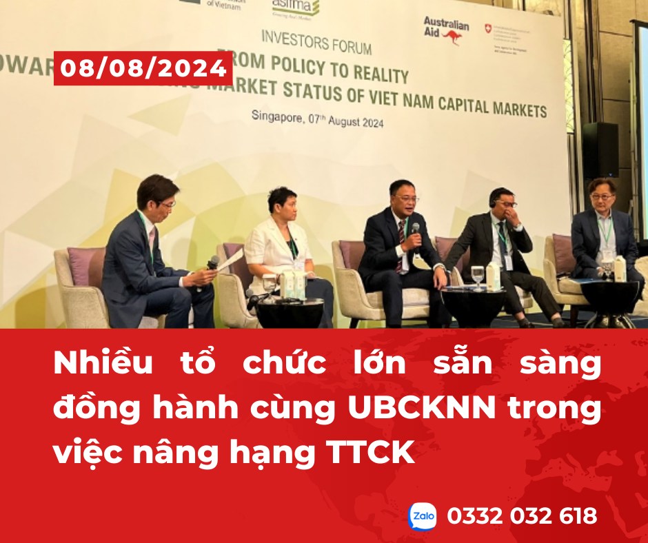 Nhiều tổ chức lớn sẵn sàng đồng hành cùng UBCKNN trong việc nâng hạng TTCK Việt Nam, "kích hoạt" dòng  ...